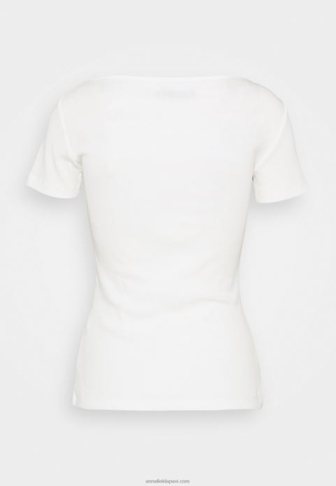 sievietes pamata t-krekls balts 2LHT238 Anna Field