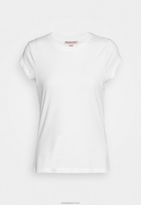 sievietes pamata t-krekls balts 2LHT304 Anna Field