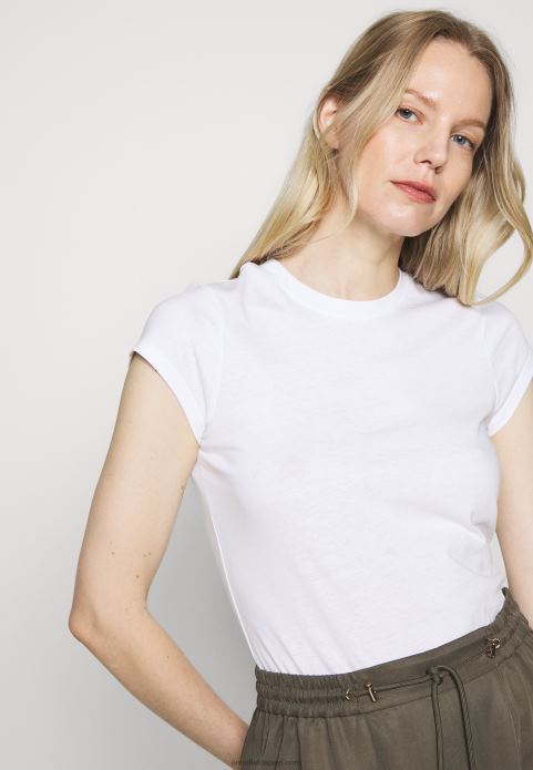sievietes pamata t-krekls balts 2LHT304 Anna Field
