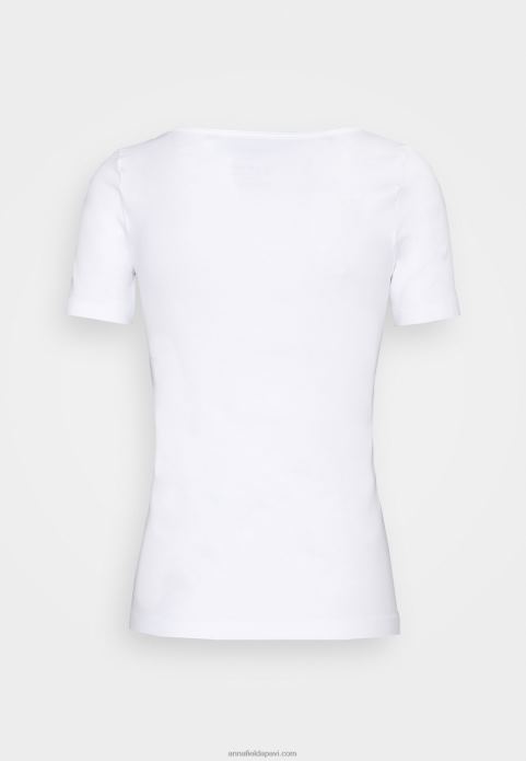 sievietes pamata t-krekls balts 2LHT350 Anna Field