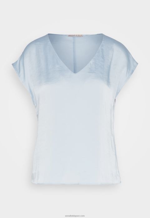 sievietes pamata t-krekls gaiši zils 2LHT282 Anna Field