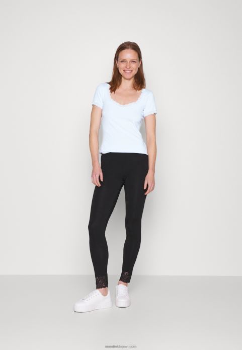 sievietes pamata t-krekls gaiši zils 2LHT338 Anna Field