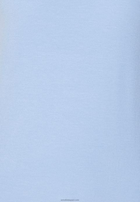 sievietes pamata t-krekls zils 2LHT289 Anna Field