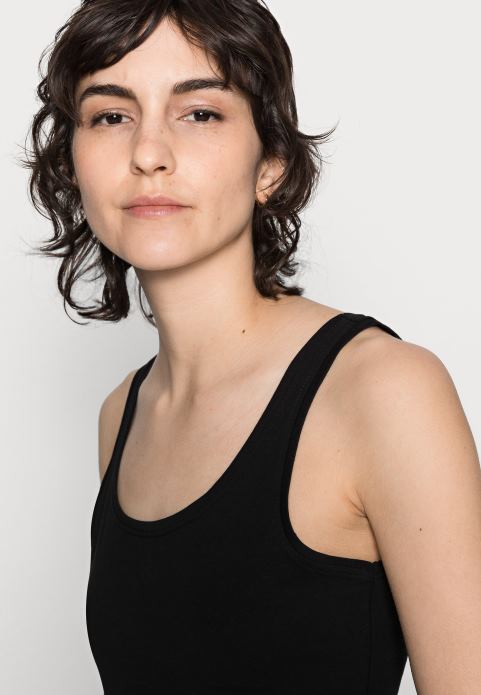 sievietes pamata tvertne 3er pack top melns/balts/khaki 2LHT397 Anna Field