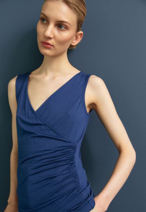 sievietes top tumši zils 2LHT441 Anna Field