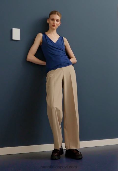 sievietes top tumši zils 2LHT441 Anna Field