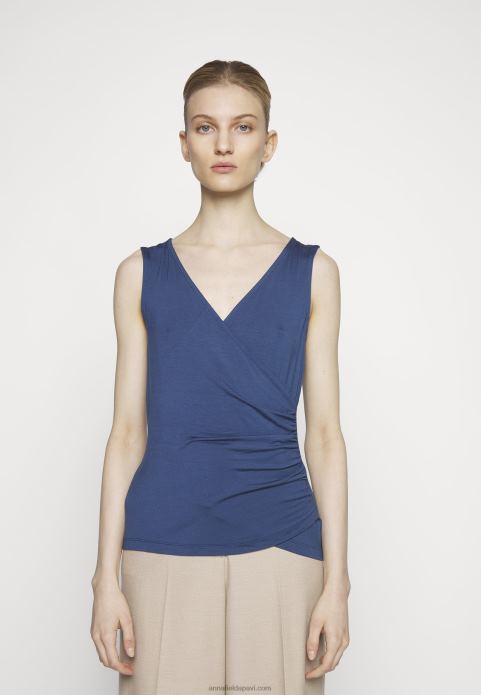 sievietes top tumši zils 2LHT441 Anna Field