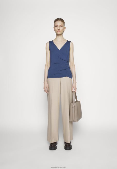 sievietes top tumši zils 2LHT441 Anna Field