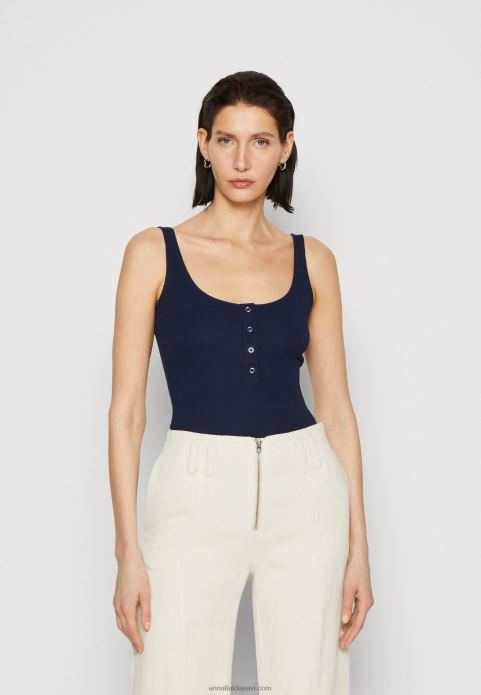 sievietes top tumši zils 2LHT451 Anna Field