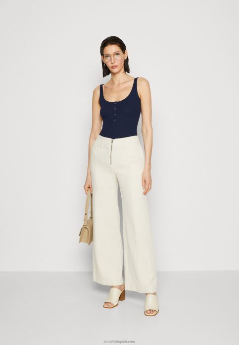 sievietes top tumši zils 2LHT451 Anna Field