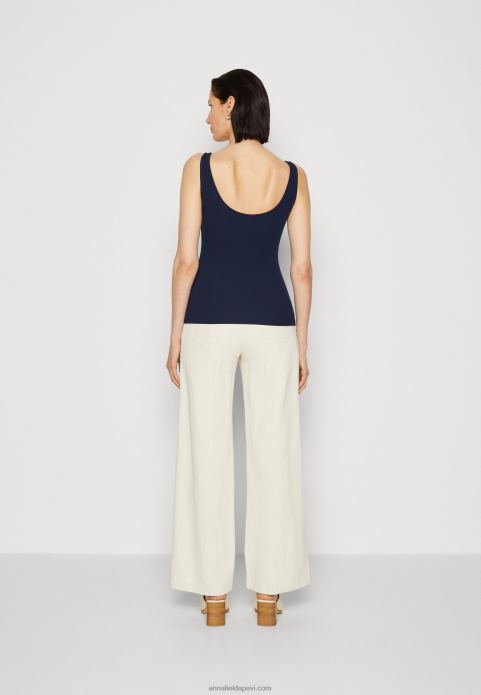 sievietes top tumši zils 2LHT451 Anna Field