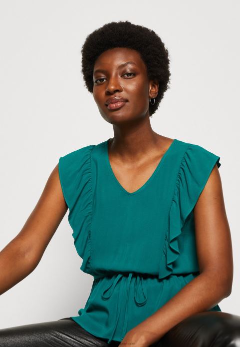 sievietes top zaļš 2LHT436 Anna Field