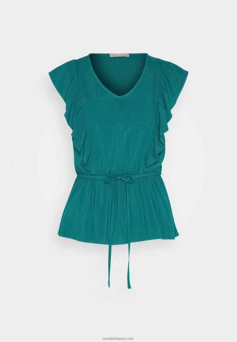 sievietes top zaļš 2LHT436 Anna Field