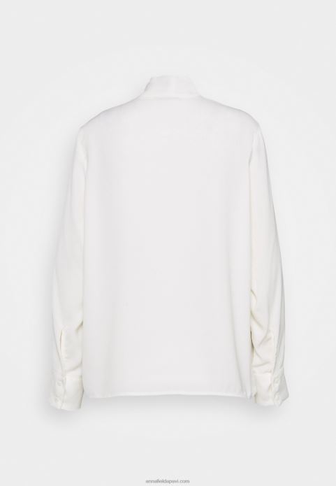 sievietes tops ar garām piedurknēm gandrīz balts 2LHT521 Anna Field