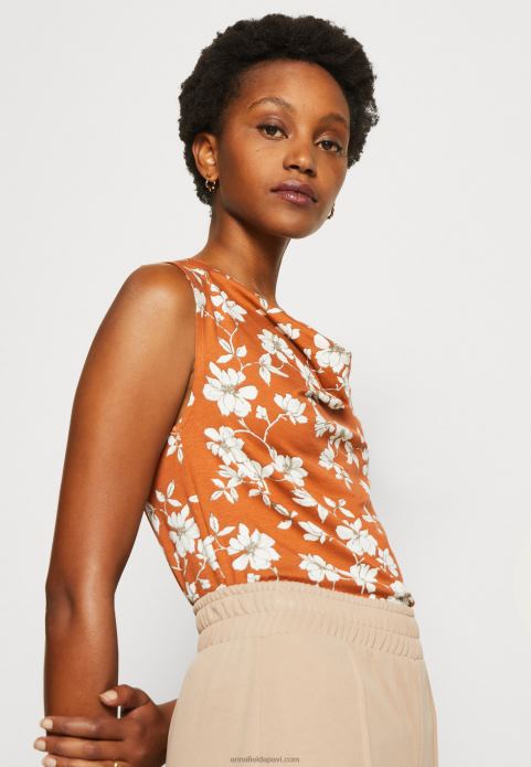 sievietes virspuse brūna/balta 2LHT435 Anna Field