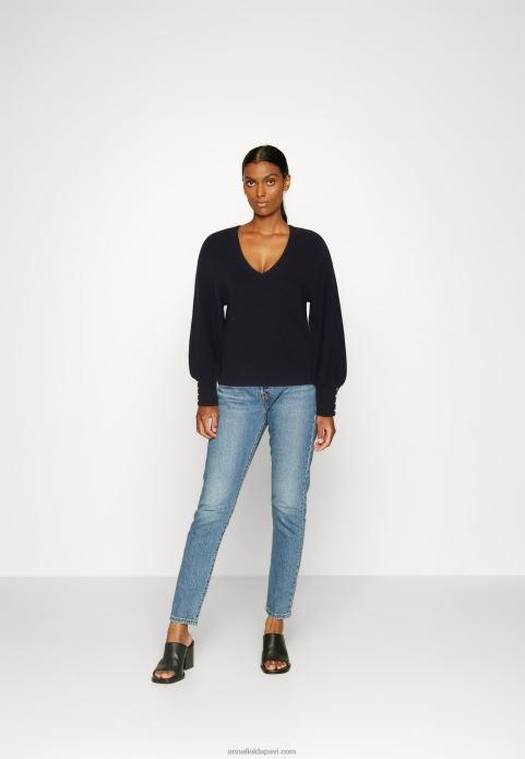 sievietes džemperis melns 2LHT850 Anna Field