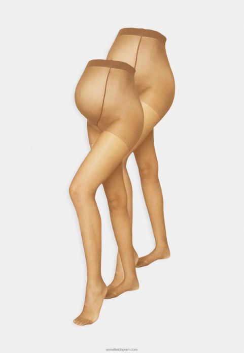 sievietes 20 den 2 pack zeķubikses kamieļa 2LHT1102 Anna Field