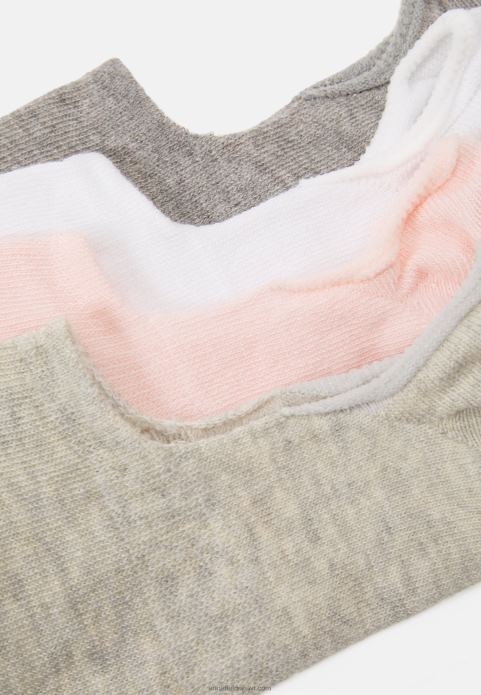 sievietes 8 komplektu trenažieru zeķes rozā, baltas, pelēkas 2LHT1153 Anna Field