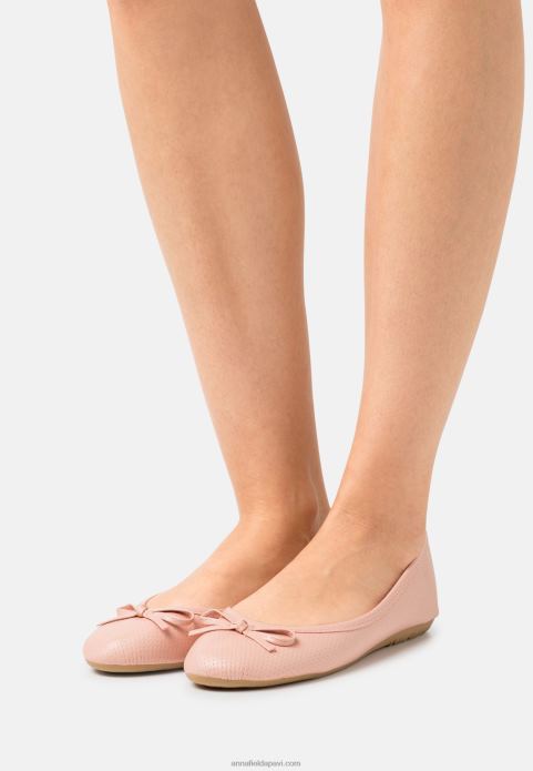 sievietes 2 iepakojumu baleta sūkņi zelta/rozā krāsā 2LHT2096 Anna Field