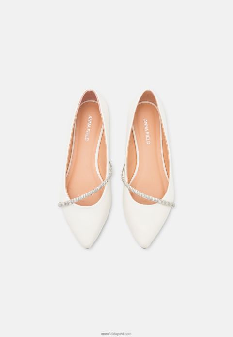 sievietes baleta pumpas baltas 2LHT2099 Anna Field