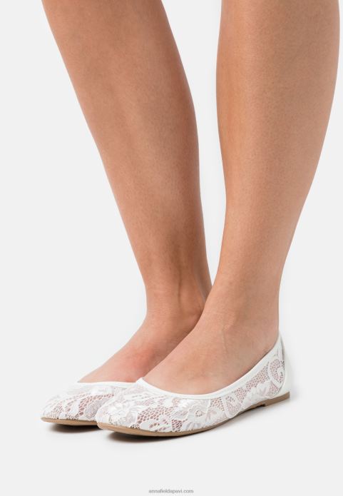 sievietes baleta pumpas baltas 2LHT2144 Anna Field