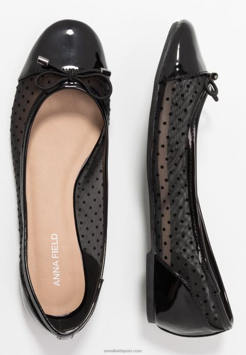 sievietes baleta pumpas melnas 2LHT2071 Anna Field