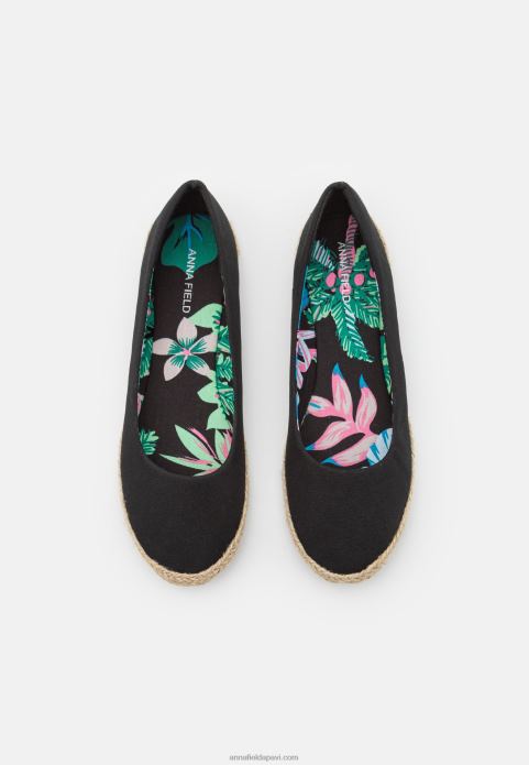 sievietes baleta pumpas melnas 2LHT2083 Anna Field