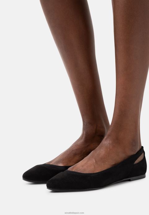 sievietes baleta pumpas melnas 2LHT2089 Anna Field