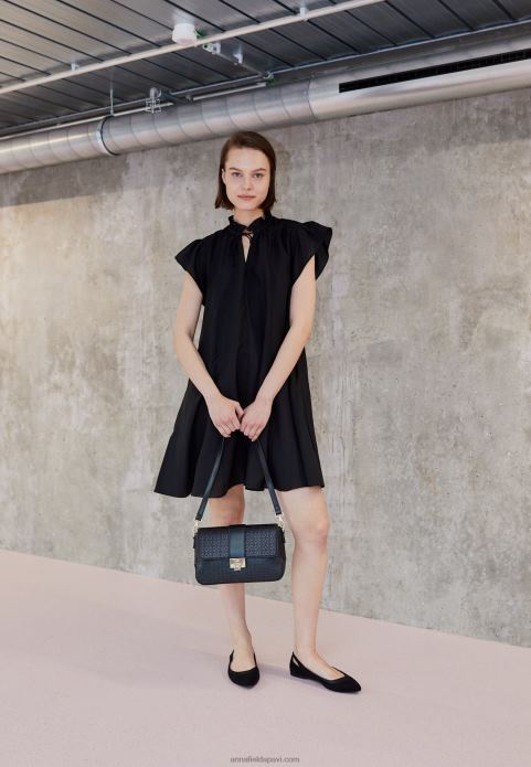 sievietes baleta pumpas melnas 2LHT2089 Anna Field