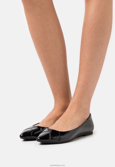 sievietes baleta pumpas melnas 2LHT2117 Anna Field