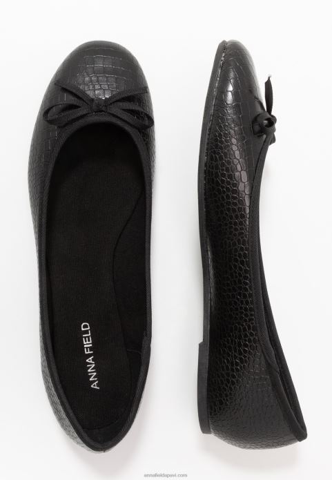 sievietes baleta pumpas melnas 2LHT2132 Anna Field