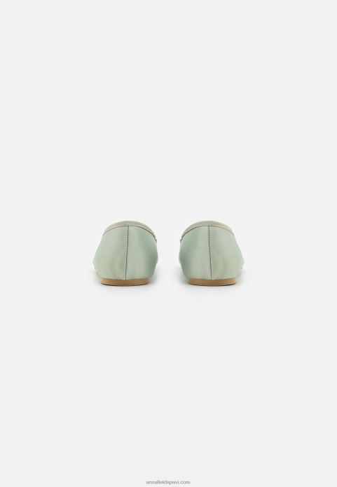 sievietes baleta pumpas zaļas 2LHT2149 Anna Field