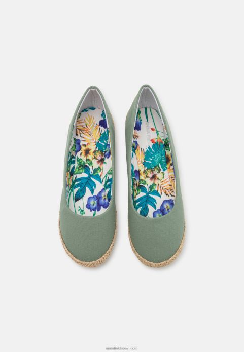 sievietes baleta sūkņi piparmētru 2LHT2115 Anna Field