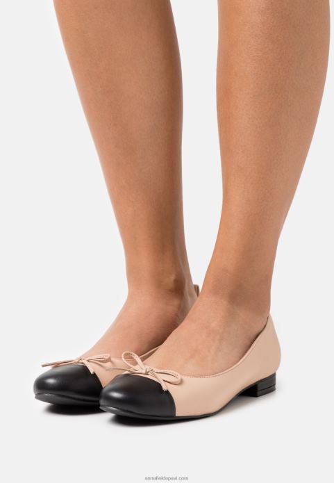 sievietes ādas baleta sūkņi bēši 2LHT2073 Anna Field