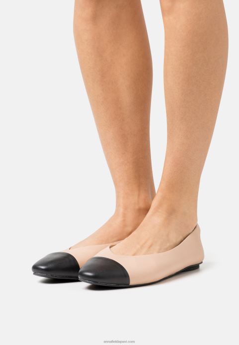 sievietes ādas baleta sūkņi bēši 2LHT2116 Anna Field