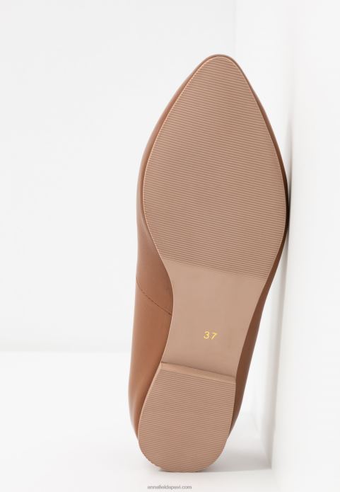 sievietes ādas baleta sūkņi konjaks 2LHT2066 Anna Field