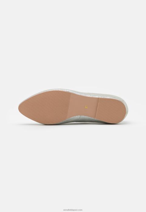 sievietes ādas baleta sūkņi sudrabs 2LHT2143 Anna Field