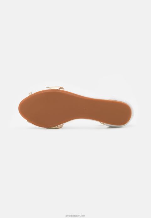 sievietes ādas peeptoe baleta sūkņi balti 2LHT2087 Anna Field