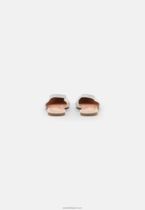 sievietes slingback baleta sūkņi balti 2LHT2181 Anna Field