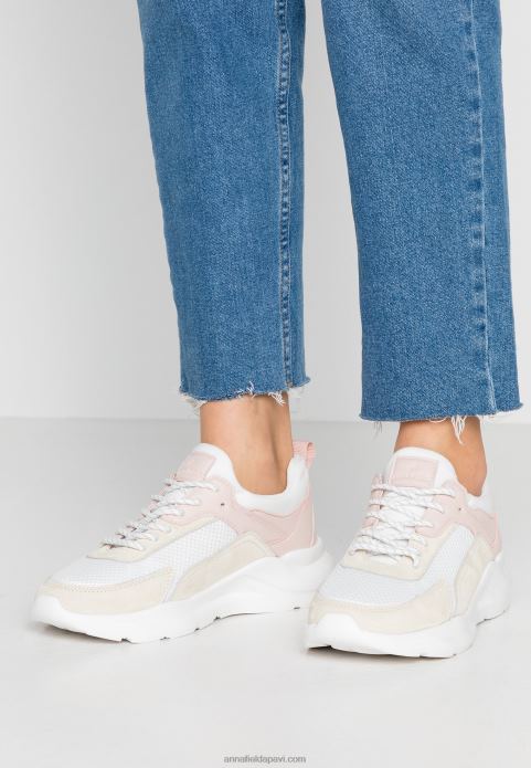 sievietes ādas trenažieri balti 2LHT1219 Anna Field