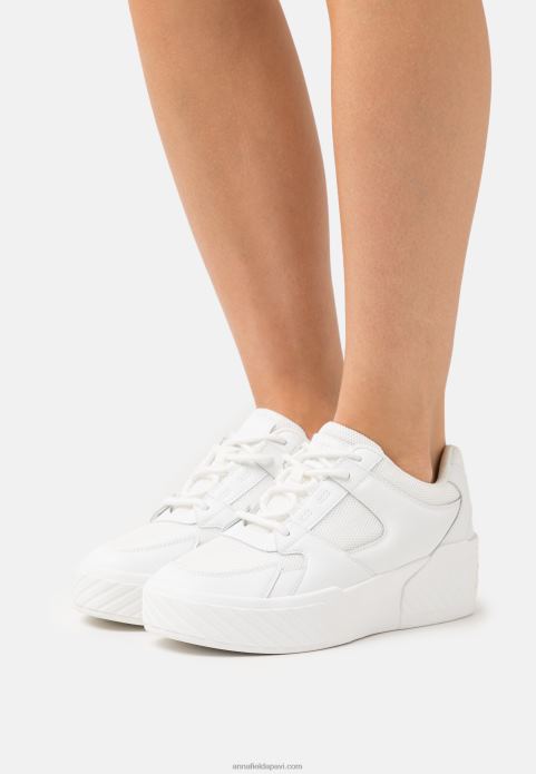 sievietes ādas trenažieri balti 2LHT1224 Anna Field