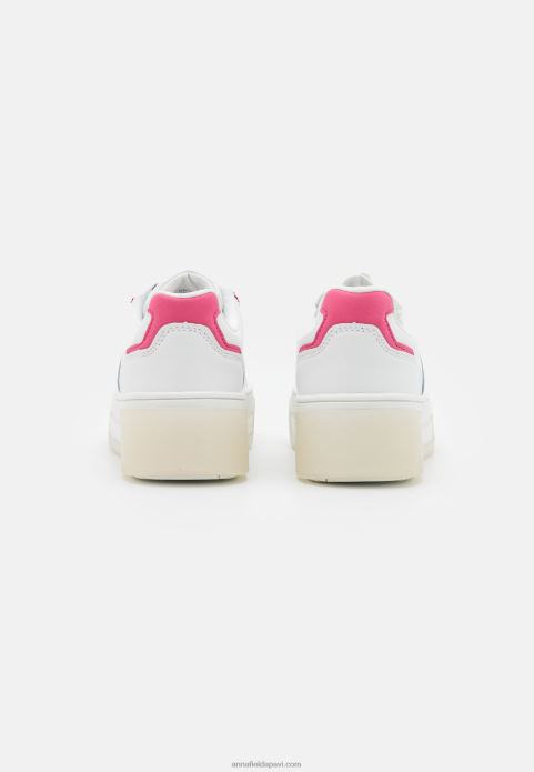 sievietes ādas trenažieri balti/rozā 2LHT1211 Anna Field