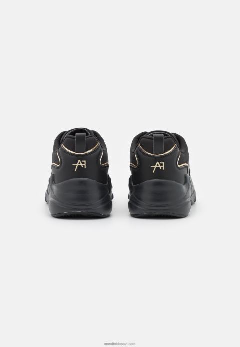 sievietes ādas trenažieri melni 2LHT1203 Anna Field