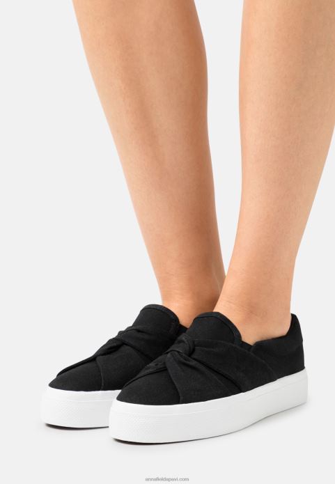 sievietes slip-ons melni 2LHT1179 Anna Field