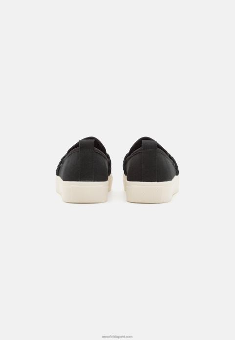 sievietes slip-ons melni 2LHT1221 Anna Field