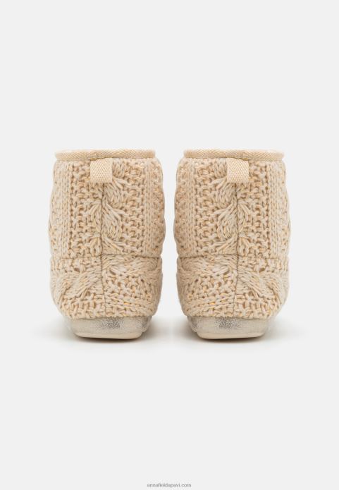 sievietes zelta-metāla diegu čības zelta krāsā 2LHT2277 Anna Field