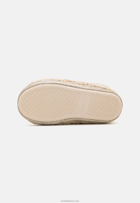 sievietes zelta-metāla diegu čības zelta krāsā 2LHT2277 Anna Field