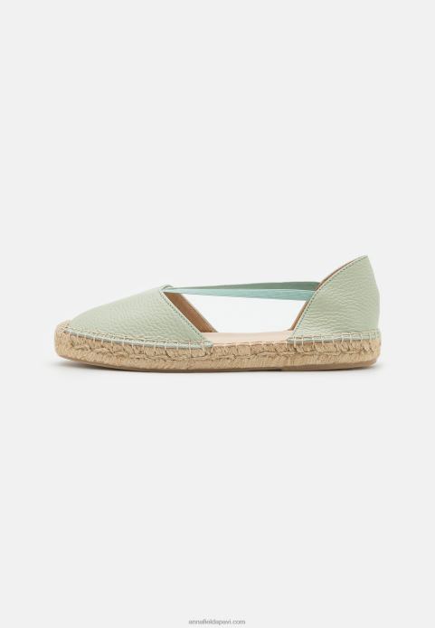 sievietes ādas espadrilles mint 2LHT1846 Anna Field