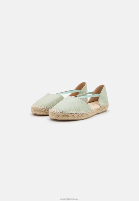 sievietes ādas espadrilles mint 2LHT1846 Anna Field