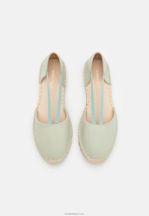 sievietes ādas espadrilles mint 2LHT1846 Anna Field